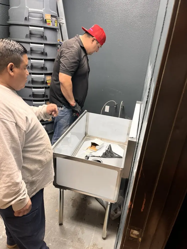 Commercial plumbing and sink installation in Fishhook