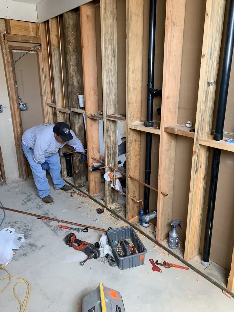 Commercial rough-in plumbing for Water Heater Replacement in Fishhook